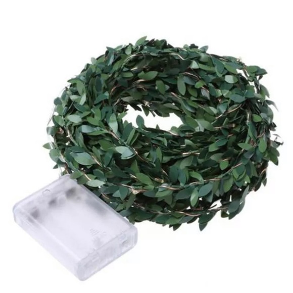 NEW! HP! FAUX HANGING VINE GARLAND LEAF LIGHTS - Picture 3 of 5